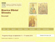 Tablet Screenshot of biserica-sfantul-silvestru.ro